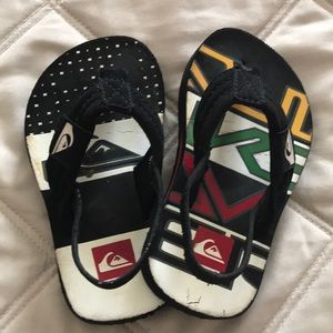 Quicksilver flip flops!